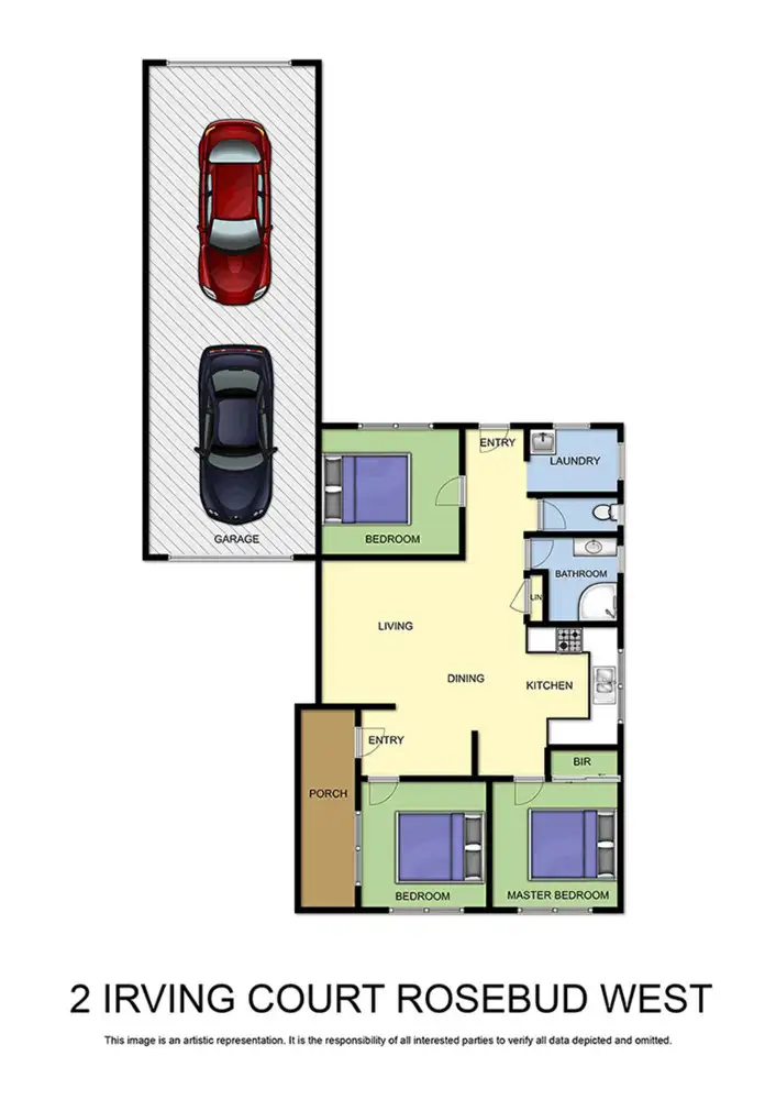 Floorplan of Homely house listing, 2 Irving Court, Rosebud West VIC 3940