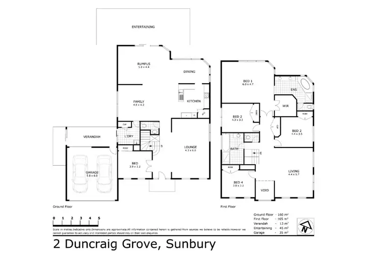 Floorplan of Homely house listing, 2 Duncraig Grove, Sunbury VIC 3429
