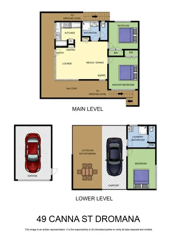 Floorplan of Homely house listing, 49 Canna Street, Dromana VIC 3936