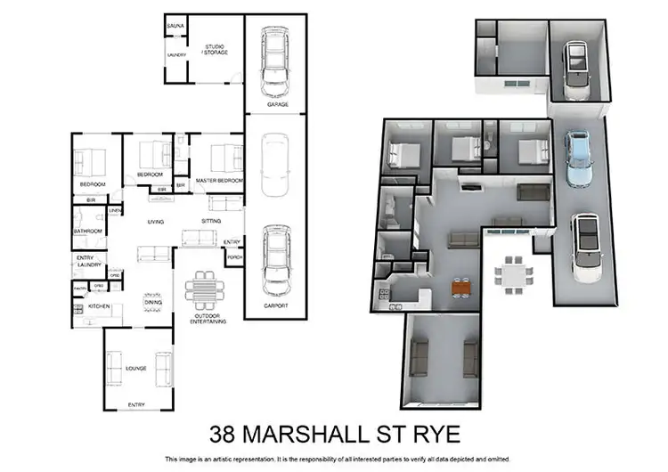Floorplan of Homely house listing, 38 Marshall Street, Rye VIC 3941