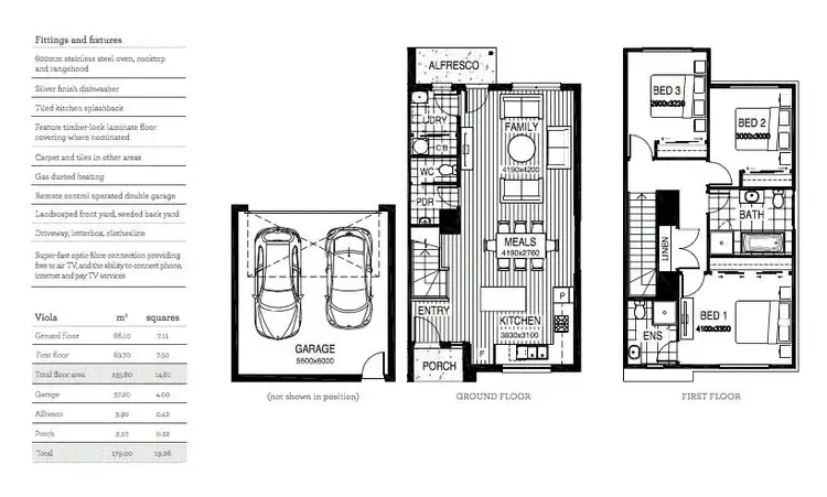 Floorplan of Homely townhouse listing, LOT 1405, 1405 Erinbank Crescent, Westmeadows VIC 3049