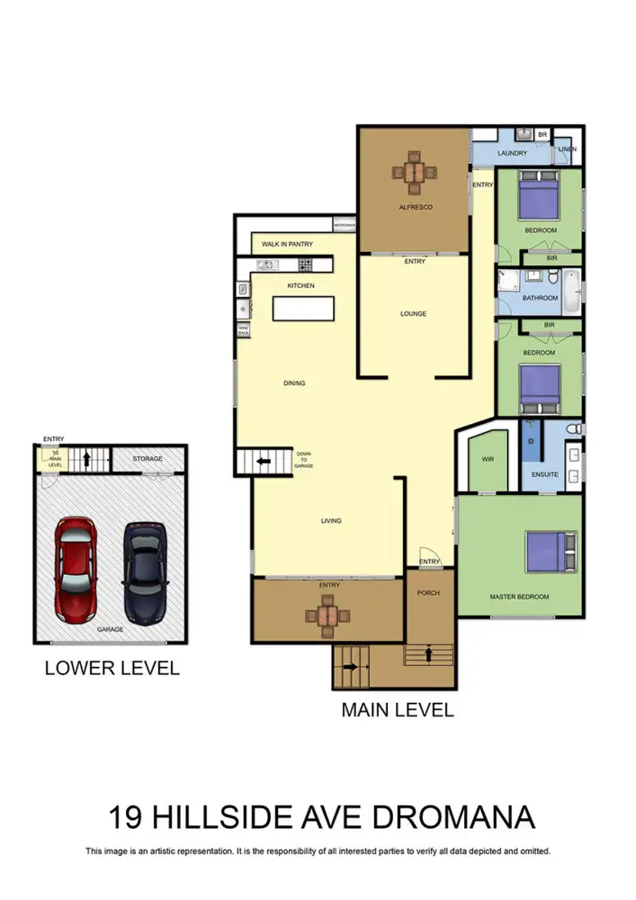 Floorplan of Homely house listing, 19 Hillside Avenue, Dromana VIC 3936