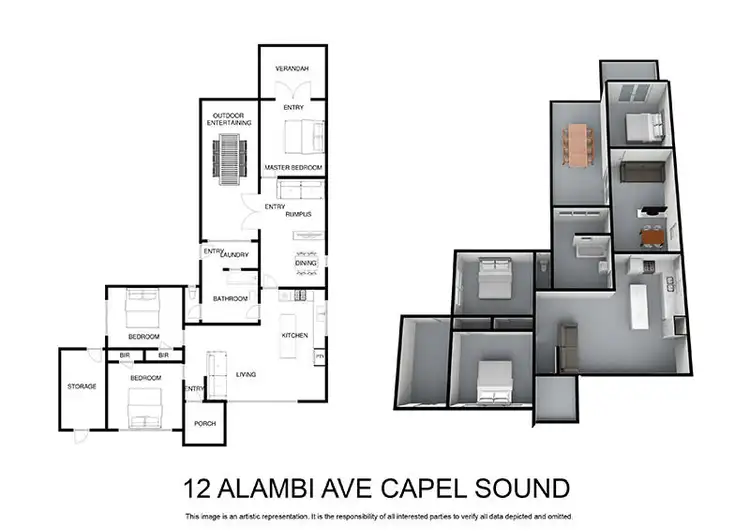 Floorplan of Homely house listing, 12 Allambi Avenue, Capel Sound VIC 3940
