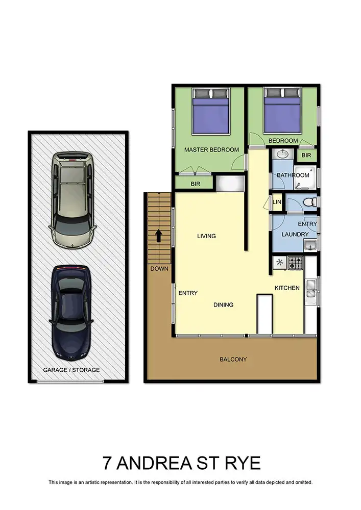 Floorplan of Homely house listing, 7 Andrea Street, Rye VIC 3941