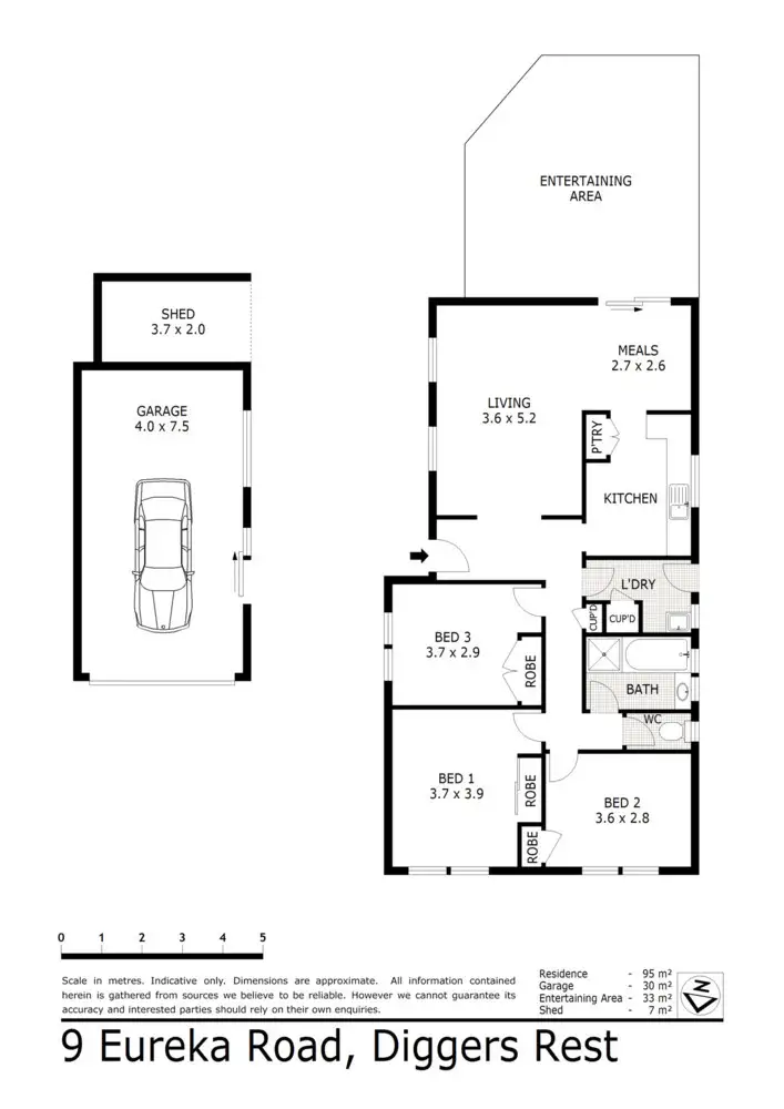 Floorplan of Homely house listing, 9 Eureka Road, Diggers Rest VIC 3427