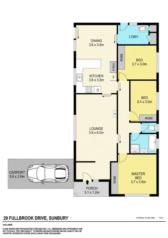 Floorplan of Homely house listing, 29 Fullbrook Drive, Sunbury VIC 3429