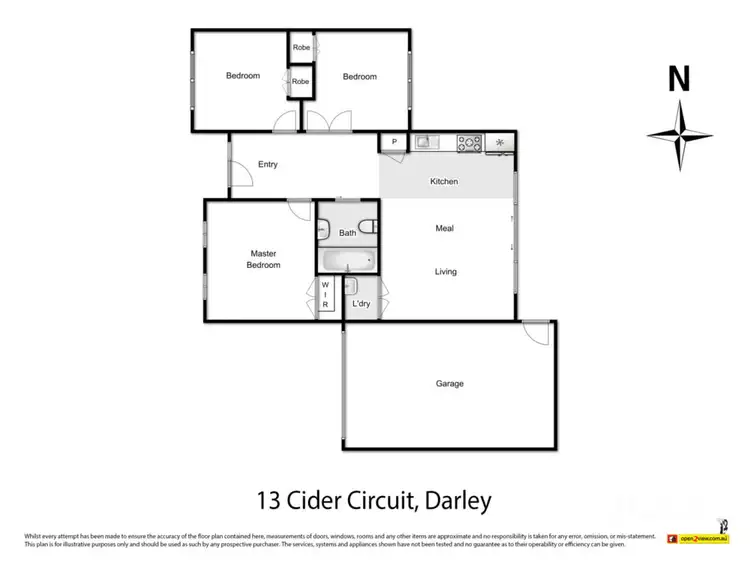 Floorplan of Homely house listing, 13 Cider Circuit, Darley VIC 3340