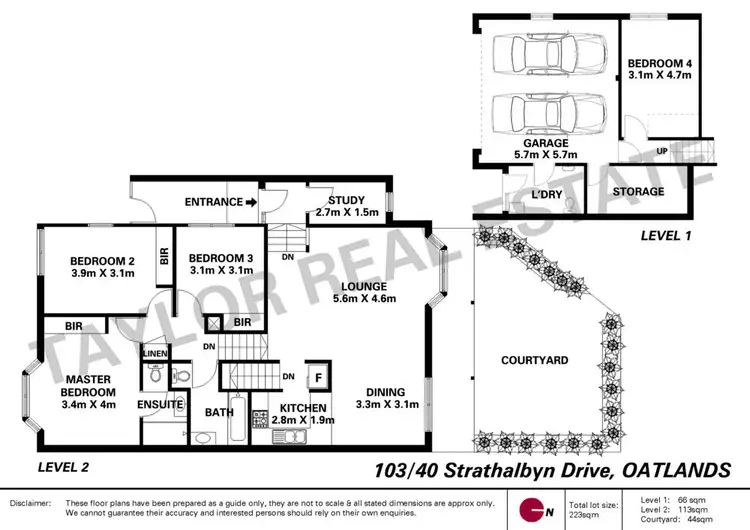 Floorplan of Homely townhouse listing, 103/40 Strathalbyn Drive, Oatlands NSW 2117