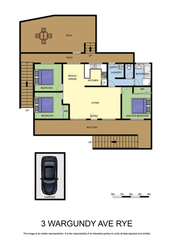 Floorplan of Homely house listing, 3 Wargundy Avenue, Rye VIC 3941