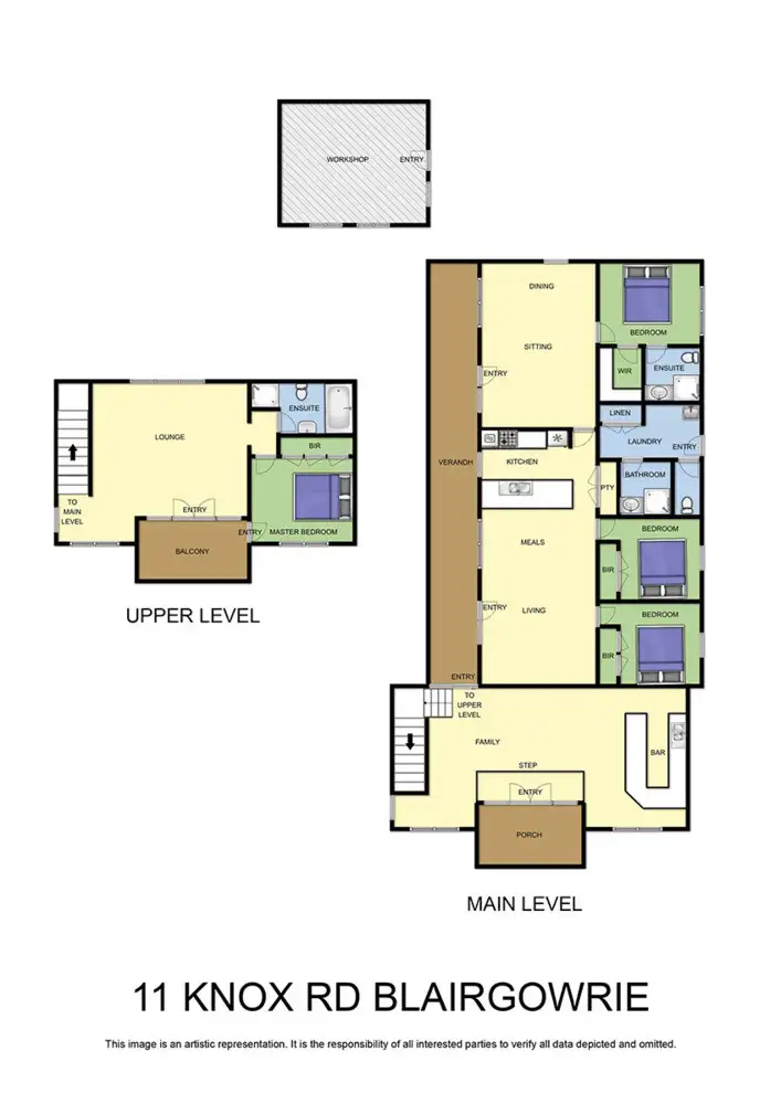 Floorplan of Homely house listing, 11 Knox Road, Blairgowrie VIC 3942