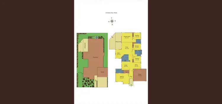 Floorplan of Homely house listing, 36 Domain Drive, Hillside VIC 3037