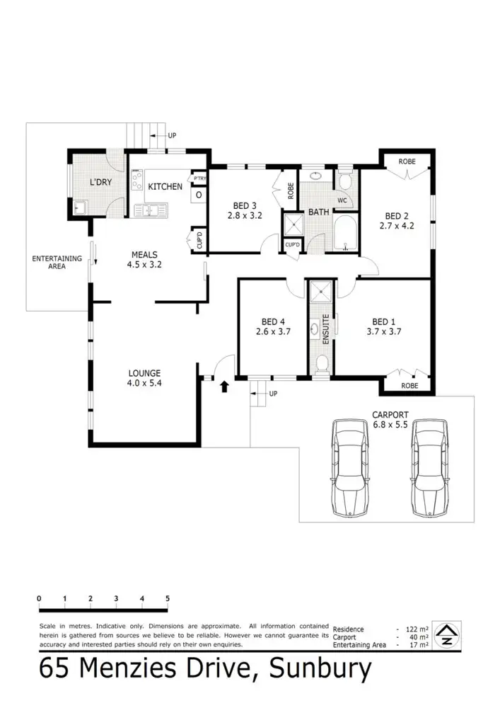 Floorplan of Homely house listing, 65 Menzies Drive, Sunbury VIC 3429