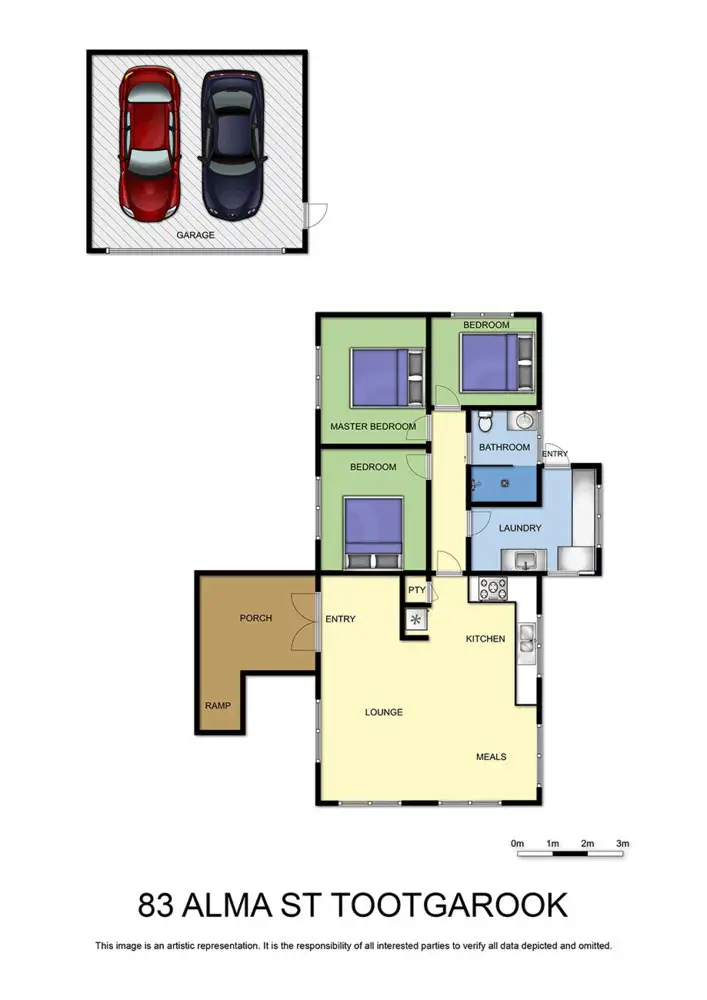 Floorplan of Homely house listing, 83 Alma Street, Tootgarook VIC 3941