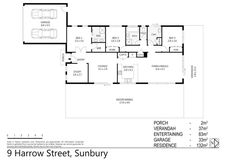 Floorplan of Homely house listing, 9 Harrow Street, Sunbury VIC 3429