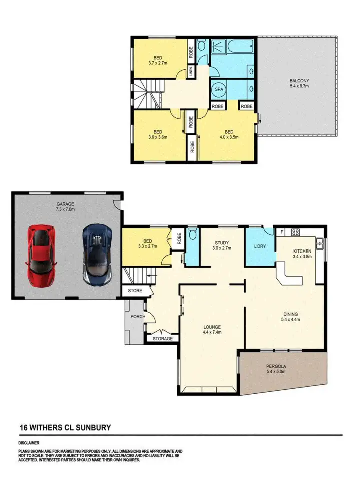 Floorplan of Homely house listing, 16 Withers Close, Sunbury VIC 3429