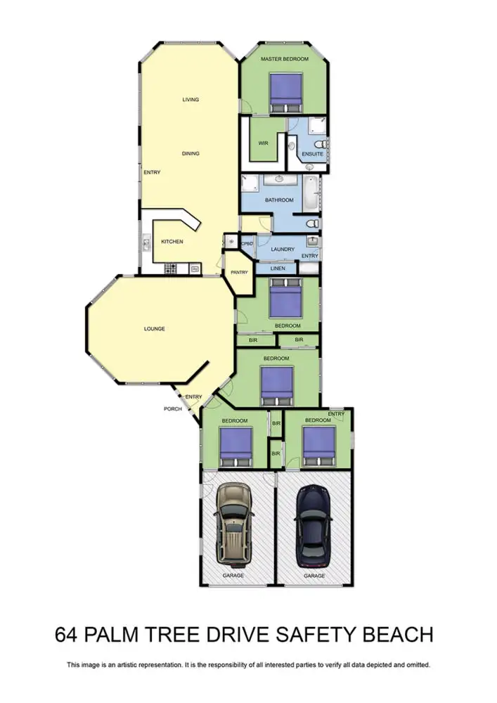 Floorplan of Homely house listing, 64 Palm Tree Drive, Safety Beach VIC 3936