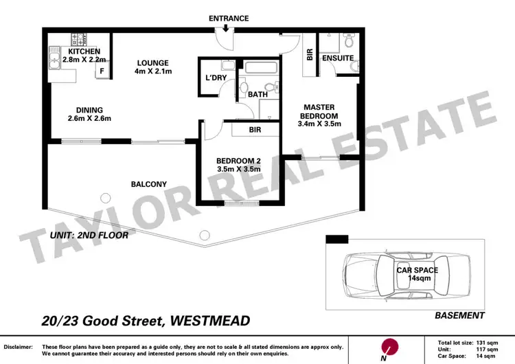 Floorplan of Homely unit listing, 20/23 Good Street, Westmead NSW 2145