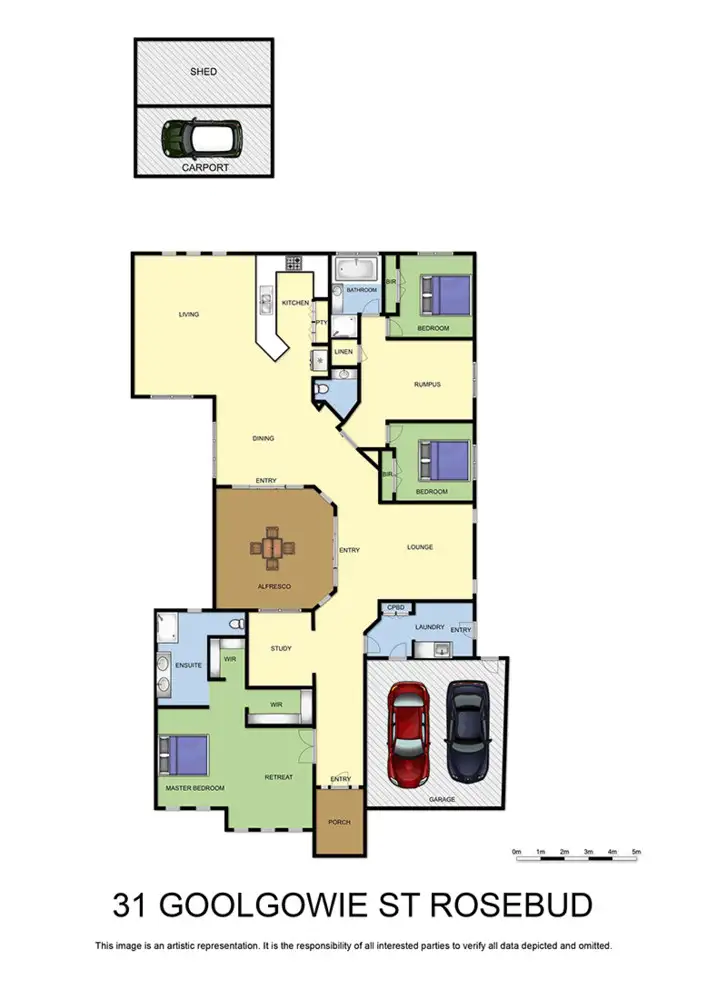 Floorplan of Homely house listing, 31 Goolgowie Street, Rosebud VIC 3939