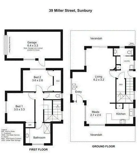 Floorplan of Homely house listing, 39 Miller Street, Sunbury VIC 3429
