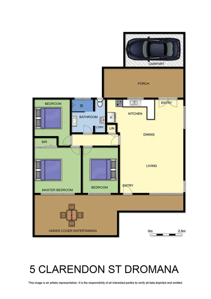Floorplan of Homely house listing, 5 Clarendon Street, Dromana VIC 3936