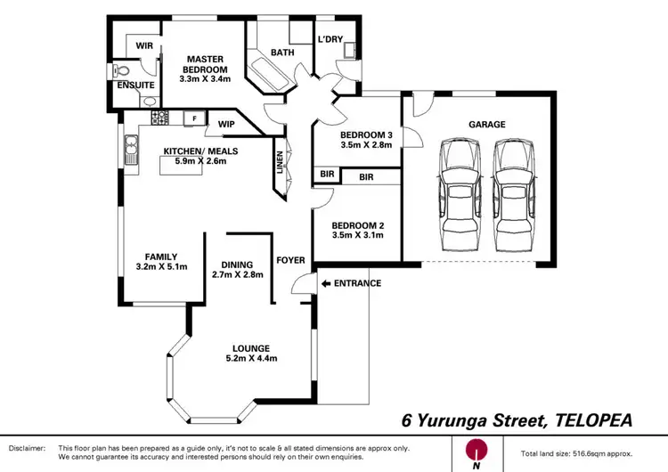 Floorplan of Homely house listing, 6 Yurunga Street, Telopea NSW 2117