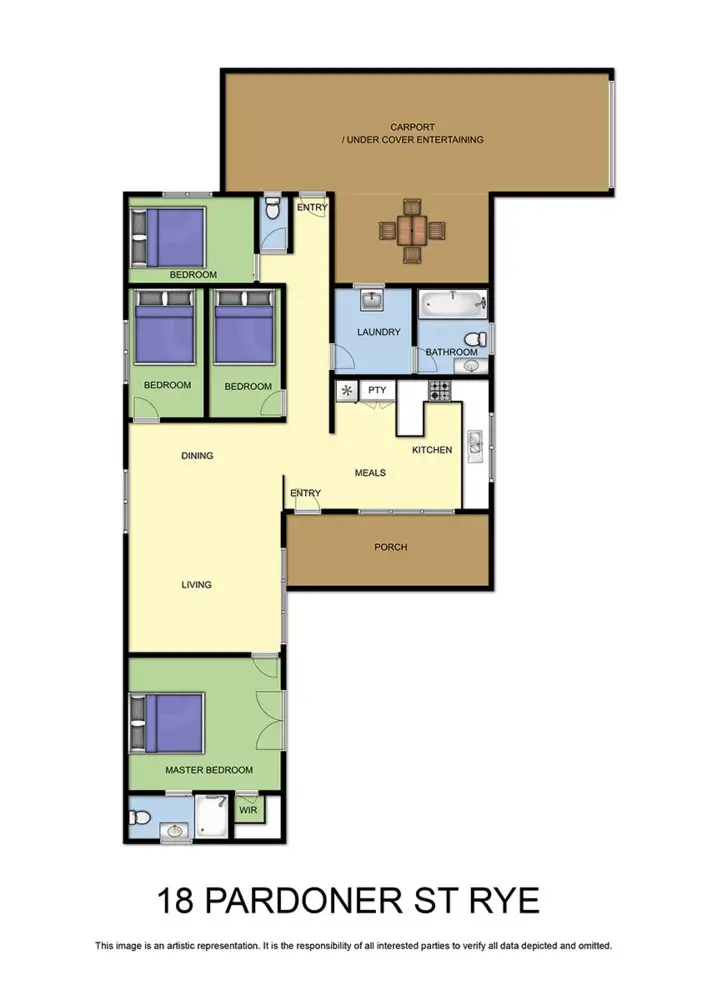 Floorplan of Homely house listing, 18 Pardoner Road, Rye VIC 3941