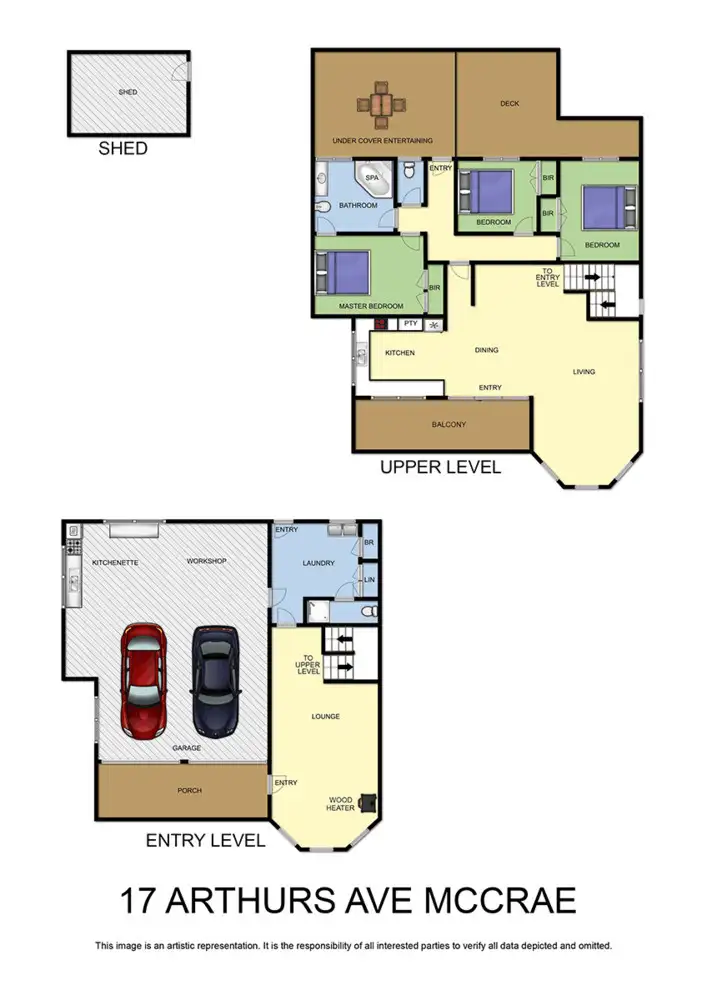 Floorplan of Homely house listing, 17 Arthurs Avenue, Mccrae VIC 3938