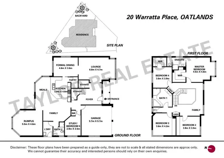 Floorplan of Homely house listing, 20 Warratta Place, Oatlands NSW 2117