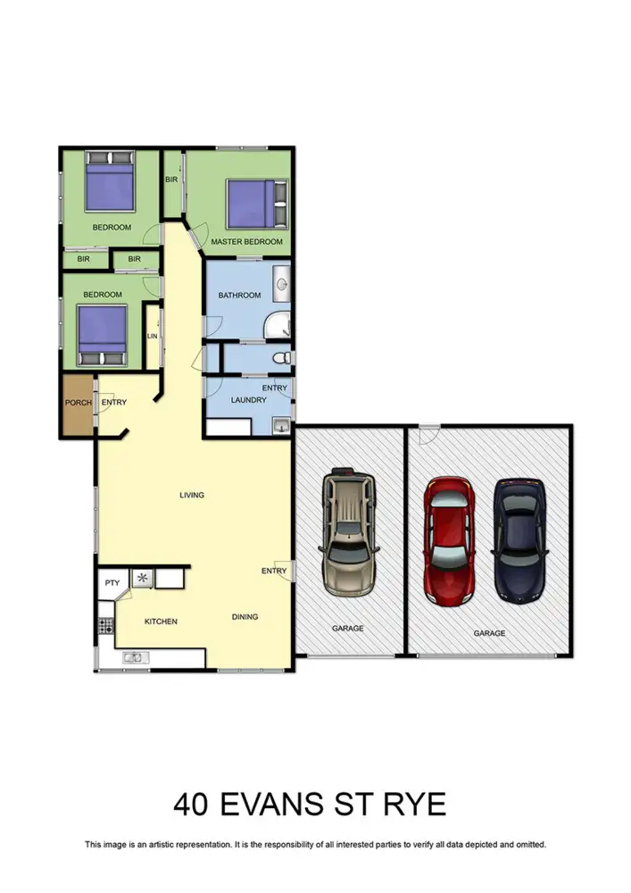 Floorplan of Homely house listing, 40 Evans Street, Rye VIC 3941