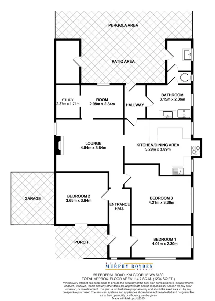 Floorplan of Homely house listing, 55 Federal Rd Boulder, Kalgoorlie WA 6430