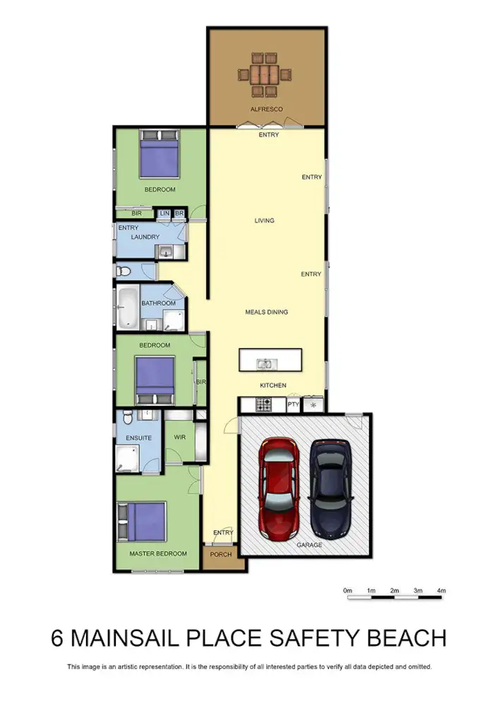 Floorplan of Homely house listing, 6 Mainsail Place, Safety Beach VIC 3936