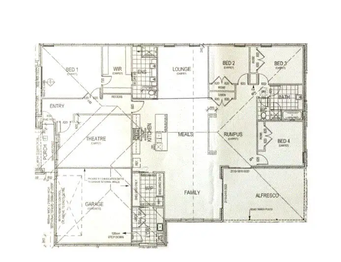 Floorplan of Homely house listing, 12 Roseberry Avenue, Sunbury VIC 3429