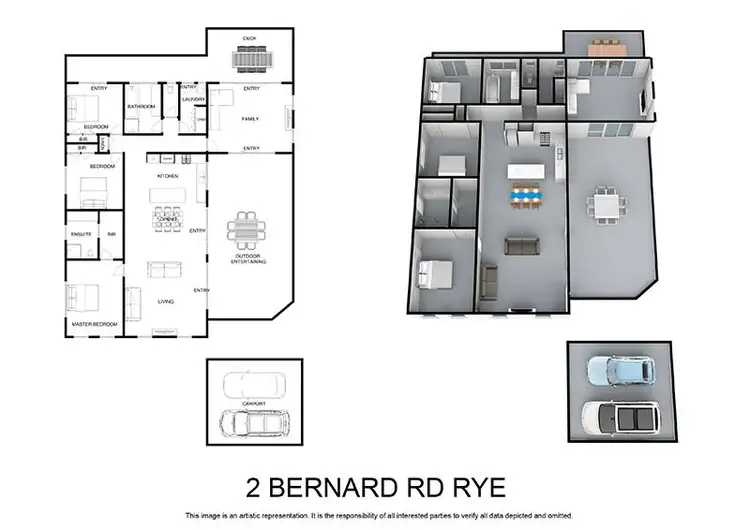 Floorplan of Homely house listing, 2 Bernard Road, Rye VIC 3941