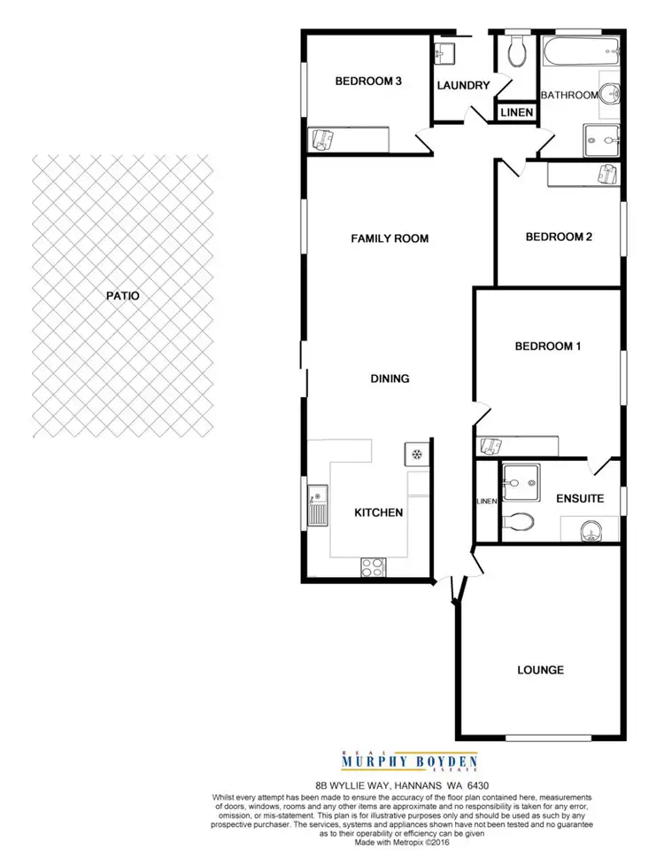Floorplan of Homely house listing, 8B Wyllie Way Hannans, Kalgoorlie WA 6430