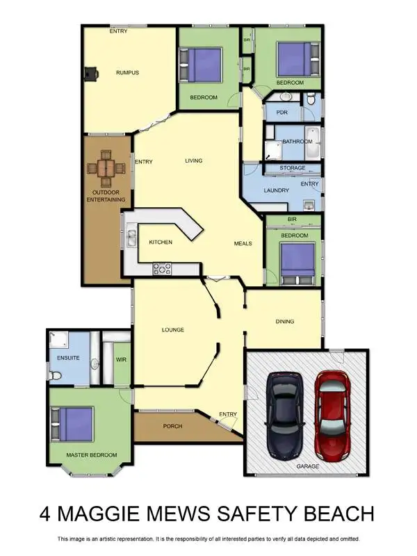 Floorplan of Homely house listing, 4 Maggie Mews, Safety Beach VIC 3936