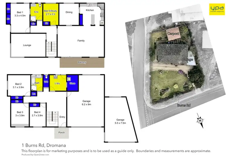 Floorplan of Homely house listing, 1 Burns Road, Dromana VIC 3936