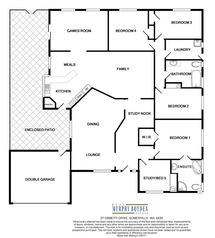 Floorplan of Homely house listing, 27 Osmetti Drive Somerville, Kalgoorlie WA 6430
