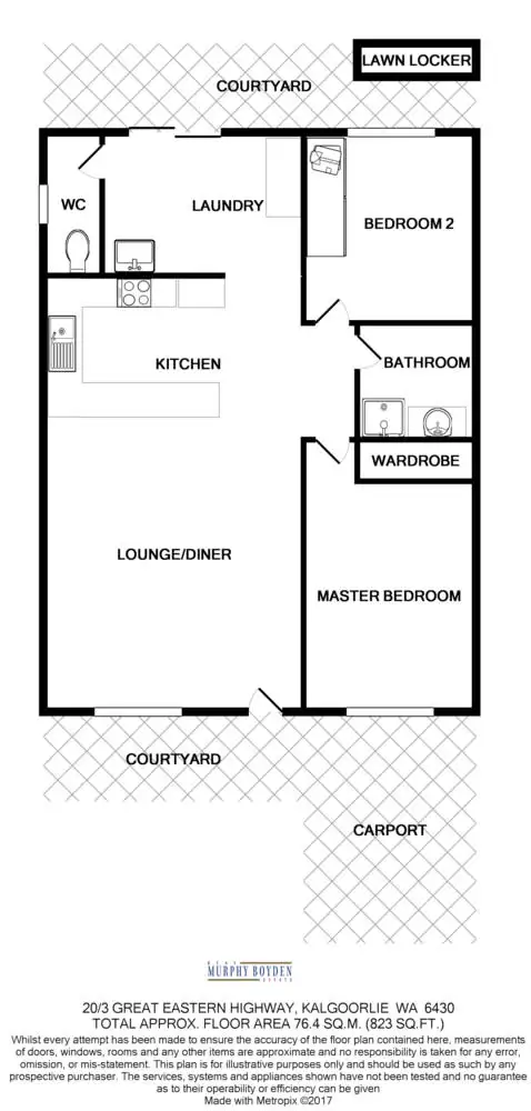 Floorplan of Homely house listing, 20/3 Great Eastern Hwy, Kalgoorlie WA 6430