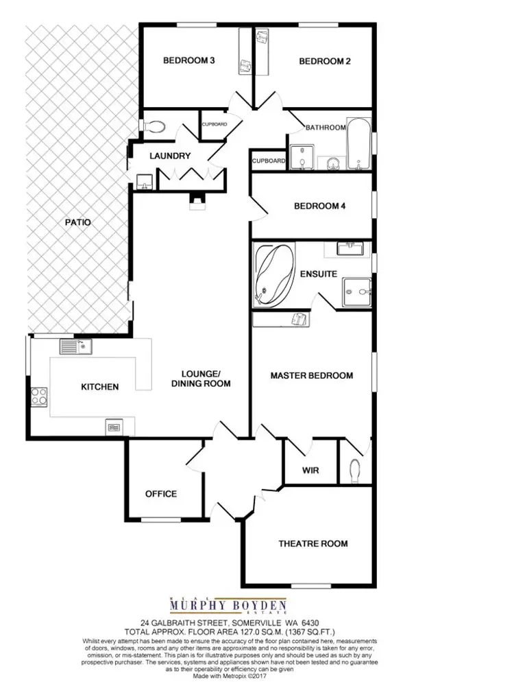 Floorplan of Homely house listing, 24 Galbraith St Somerville, Kalgoorlie WA 6430