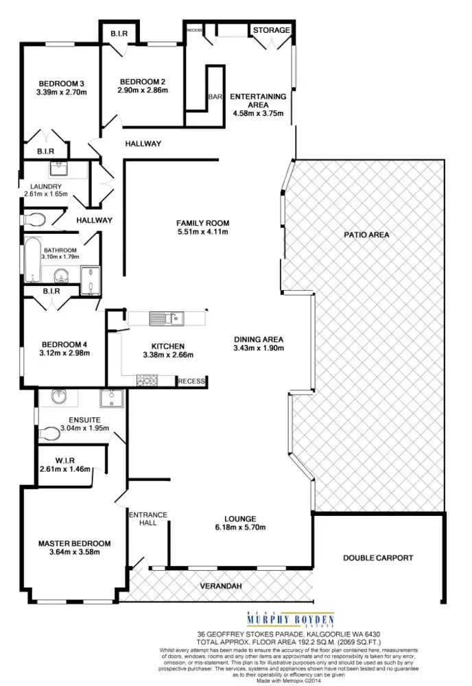 Floorplan of Homely house listing, 36 Geoffrey Stokes Parade, Kalgoorlie WA 6430