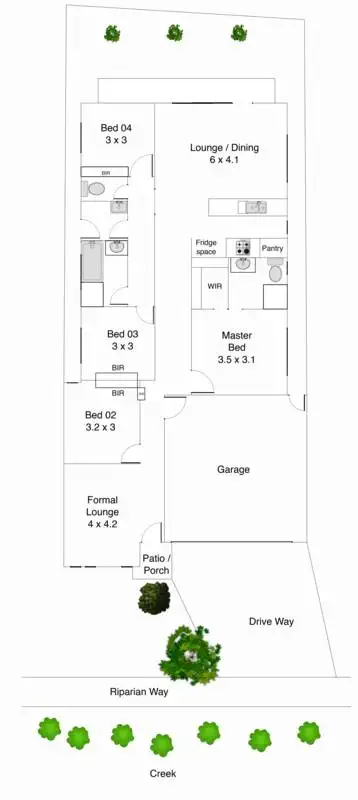 Floorplan of Homely house listing, 15 Riparian Way, Brookfield VIC 3338