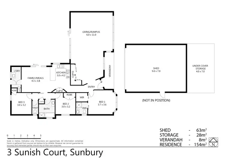 Floorplan of Homely house listing, 3 Sunish Court, Sunbury VIC 3429