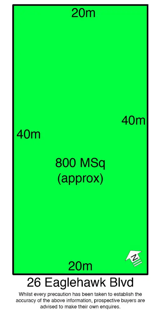 Floorplan of Homely land listing, 26 Eaglehawk Boulevard, Eynesbury VIC 3338