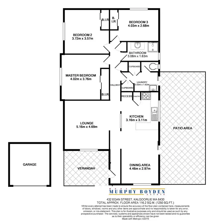 Floorplan of Homely house listing, 432 Egan Street, Kalgoorlie WA 6430