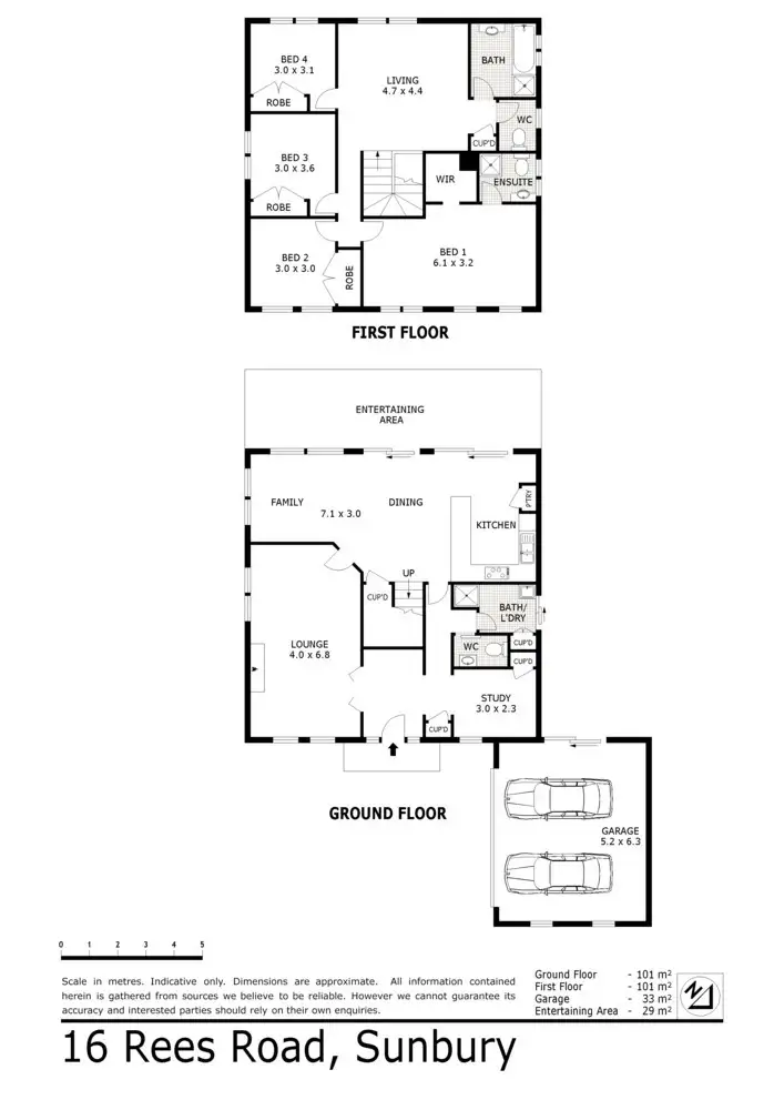 Floorplan of Homely house listing, 16 Rees Road, Sunbury VIC 3429