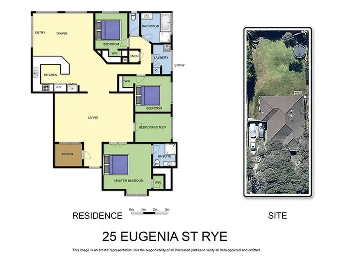 Floorplan of Homely house listing, 25 Eugenia Street, Rye VIC 3941