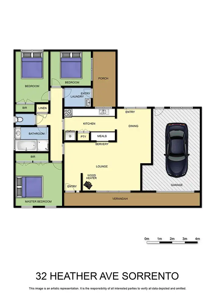Floorplan of Homely house listing, 32 Heather Avenue, Sorrento VIC 3943