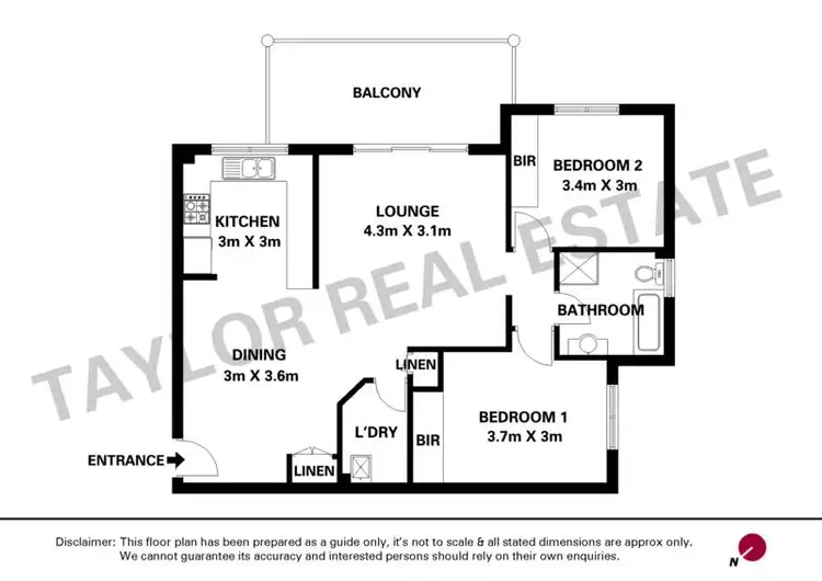 Floorplan of Homely unit listing, 1/47 Railway Street, Granville NSW 2142
