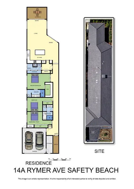 Floorplan of Homely townhouse listing, 14A Rymer Avenue, Safety Beach VIC 3936