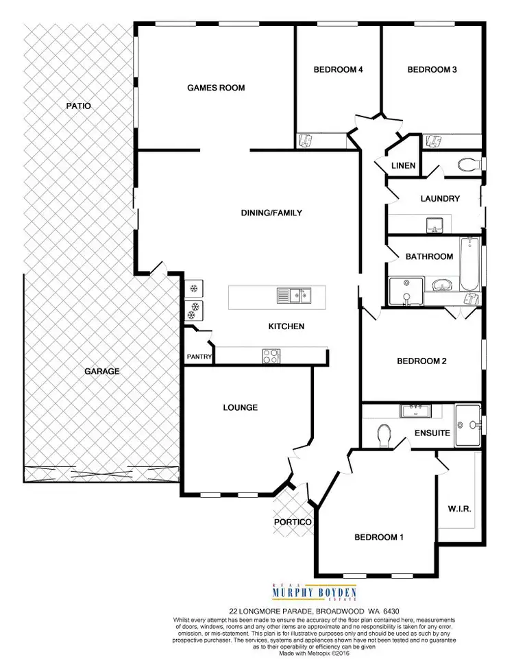 Floorplan of Homely house listing, 22 Longmore Parade Broadwood, Kalgoorlie WA 6430